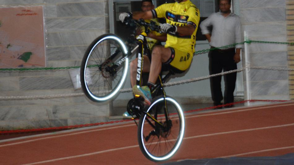 Unicycle with bicycle