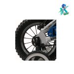 دوچرخه کودک نیو المپیا سایز 12 بدنه استیل سفید آبی