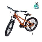 دوچرخه کوهستان روکستر سایز 24 بدنه استیل 21 دنده نارنجی مشکی