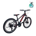 دوچرخه کوهستان روکستر سایز 24 بدنه استیل 21 دنده مشکی قرمز