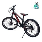 دوچرخه کوهستان روکستر سایز 24 بدنه استیل 21 دنده مشکی قرمز