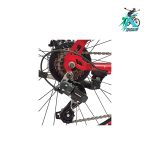 دوچرخه کوهستان روکستر سایز 24 بدنه استیل 21 دنده قرمز مشکی