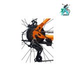 دوچرخه کوهستان روکستر سایز 27.5 بدنه استیل 21 دنده نارنجی مشکی