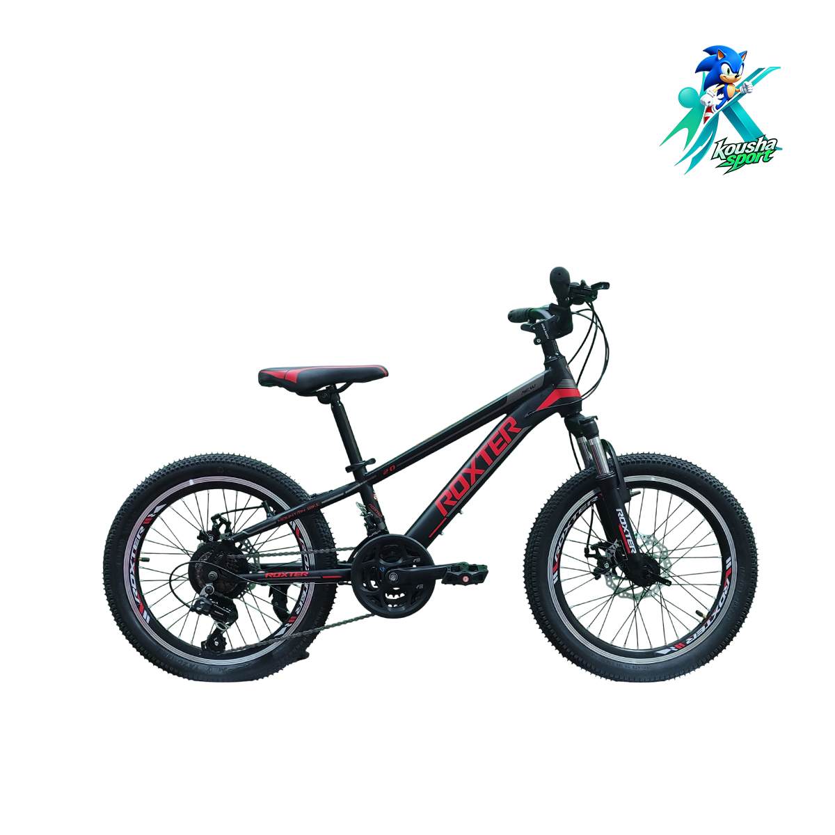 Bike-Roxter-20-Steel-21Speed-122004-2- 01-koushasport دوچرخه نوجوان روکستر سایز 20 بدنه استیل 21 دنده مشکی قرمز