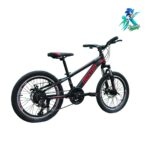 دوچرخه نوجوان روکستر سایز 20 بدنه استیل 21 دنده مشکی قرمز