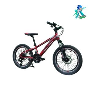دوچرخه نوجوان روکستر سایز 20 بدنه استیل 21 دنده مشکی قرمز