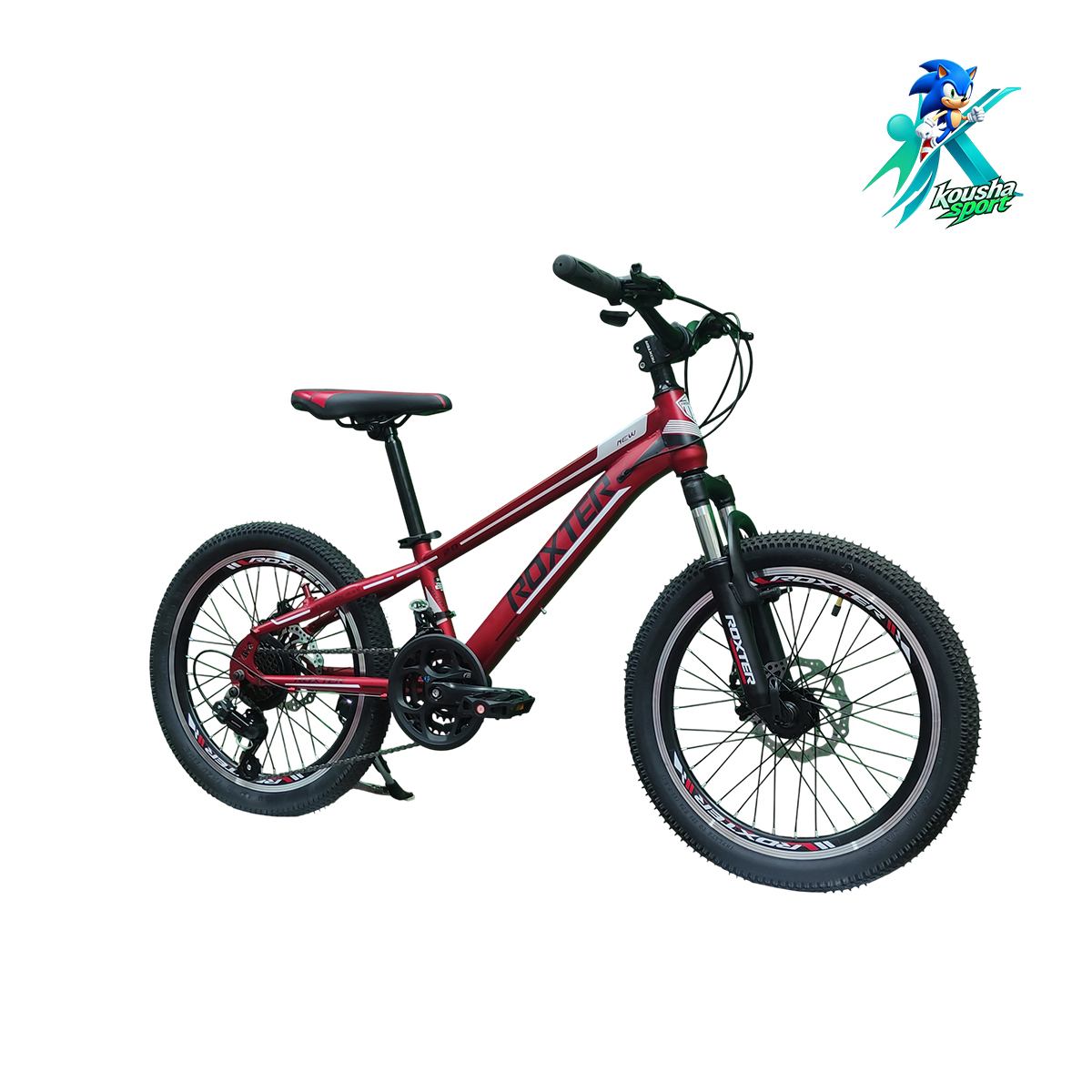 Bike-Roxter-20-Steel-21Speed-122004-3- 03-koushasport دوچرخه نوجوان روکستر سایز 20 بدنه استیل 21 دنده مشکی قرمز