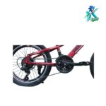 دوچرخه نوجوان روکستر سایز 20 بدنه استیل 21 دنده مشکی قرمز