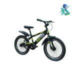 دوچرخه کودک روکستر مدل اسپرتی سایز 20 بدنه استیل مشکی سبز