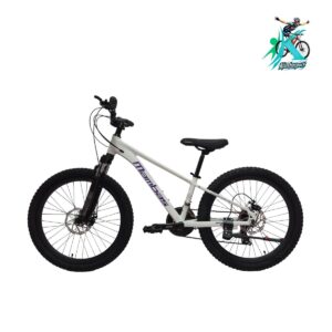 دوچرخه کوهستان مامباس سایز 24 بدنه آلومینیوم 21 دنده سفید