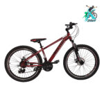 دوچرخه کوهستان روکستر سایز 26 بدنه استیل 21 دنده مشکی قرمز